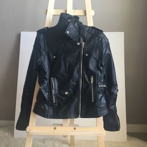 Vegan Leather Moto Jacket BLANKNYC Medium